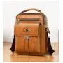 GW051 Single Shoulder Crossbody Bag Men Bag New Leather Briefcase Handbag Backpack PU Business Youth Vertical Boy Shoulder Bag