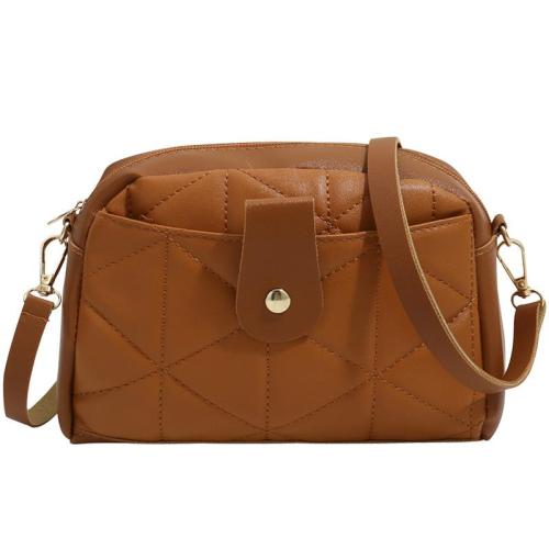Korean Fashion Ladies Messenger Bag Embroidered Camera Bag Single Strap Joker Hand Portable Trendy Featuring Chains Decoration