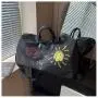 Custom New Bucket Bag PU Embroidery Print Niche Design Women's Bag Tote Bag Hand Bill ShoulderBag PVC