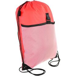 Gelory Waterproof Zipper Gym Sport Fitness Bag Foldable Backpack Drawstring Shop Pocket Hiking Camping Pouch Drawstring Backpack
