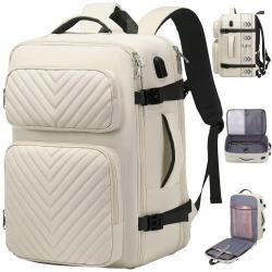 Custom Stylish Durable Waterproof Casual Quilted Daypack Outdoor Travel Schoolbag 15.6 Inch Laptop Backpack