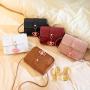 Top Fashion Embossed Small Square Bag New 2024 Ladies Messenger Bag Foreign Trade Pendant Shoulder Crossbody Phone Bag