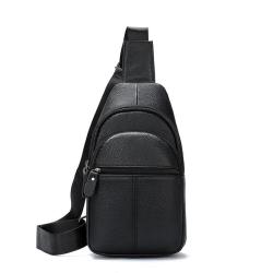 ZF147 Slanting Cross-body Bag Men Head Layer Cowhide Shoulder Chest Bag Simple Waterproof Wear-resistant Fashion Business