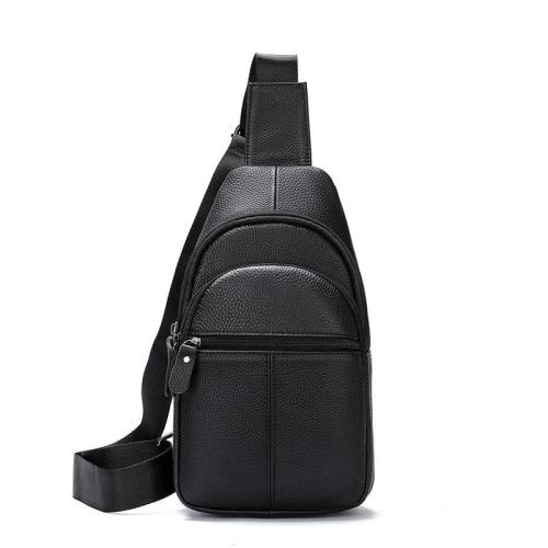 ZF147 Slanting Cross-body Bag Men Head Layer Cowhide Shoulder Chest Bag Simple Waterproof Wear-resistant Fashion Business