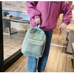 KBW582 Wholesale New Corduroy Shoulder Travel Laptop Computer Bag Unisex High Quality Fashion Student Backpacks Custom Logo