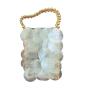 Custom 2024  New Fairy Shell Bag Sequin Hand Weaving Beaded Handbag Crossbody Phone Ladies Party Elegant