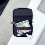 Minimalist Leather Zipper Wallet For Women And Men Slim Multi Card Holder Rfid Blocking And Keychain Ring Card Case