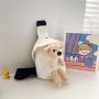 Wholesale Children Crossbody Bag Cute Bear Canvas Chest Shoulder Sling Bag for Kids Boys Girls