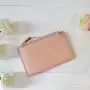 Fashion Leather Credit Card Holder Women Coin Purse Wallet Custom Saffiano Leather RFID Blocking Zipper Card Holder