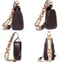 ZF226 Women's Messenger Bags Vintage PU Waist Bag Ethnic Style Shoulder Bag Waterproof Wear-resistant