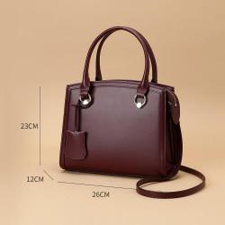 Luxury Simple Design Custom Logo Women Pu Vegan Leather Bag Ladies Handbags And Purse
