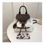 New Korean Versatile Women's Shoulder Bag China Wholesale PU Ladies Shoulder Bag Serpentine Schoolbag With Smile Face