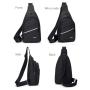 Gelory Water Resistant Polyester Funny Pack Lightweight Crossbody Chest Bag Single Shoulder Bag For Gym Workout Travel Hiking Outdoors