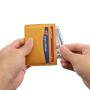 Minimalist Slim Credit Card Holder Business RFID Blocking Wallet Leather Card Holders