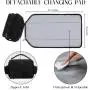 Custom Small Nappy Diaper Belt Bag with Portable Changing Mat Black Mommy Diaper Bag Fanny Pack Waist Bag