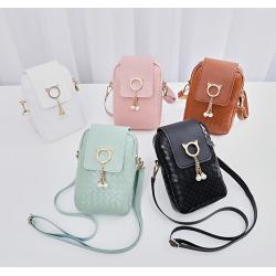 2024 Phone Bags for Women Pearl Tassel Cover Type Female Handbag Single Shoulder Bag Crossbody Bag High Quality PU Polyester