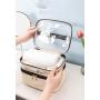 HR234 Ladies Fresh Sweet Makeup Bag Women's Storage Fashion Portable Cosmetic Bag Waterproof PU Travel Pleasant Trip Wash Bag