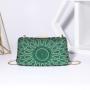 Factory wholesale sac tendance 2024 new arrival square rhinestone dinner clutch evening bags metal chain crossbody banquet bag
