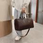 2021 Multifunctional woven pu braided leather satchels men waterproof large duffle bag travel hand bag sac de voyage