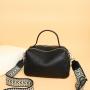 New large capacity first layer cowhide crossbody bag ladies fashion purse pu leather bags handbag for woman