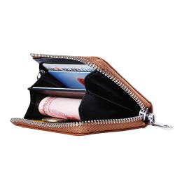 Custom Logo Luxury Leather Slim Wallet Credit Card Holder