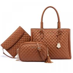 2023 LOVEVOOK new 3pc ladies bags sets fashion elegant geometric designer handbags famous luxury women laptop purses and handbag