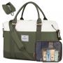 LOVEVOOK Fashion Design 4 in 1 Travelling Bag with Toiletry Pouch & Shoe Bag Custom Waterproof Overnight Large Travel Duffle Bag