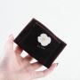 Custom Logo Printed Brown Velvet Envelope Jewelry Pouch Hot Stamping Envelope Velvet Gift Packaging Bag