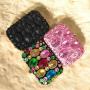 Custom New Handmade Double Sided Water Diamond Beaded Party Women's Handbag clutch bags elegant evening bags