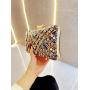 New arrival rhinestone purse bride wedding party ladies handbags shiny crystal clutch diamond evening bag for woman