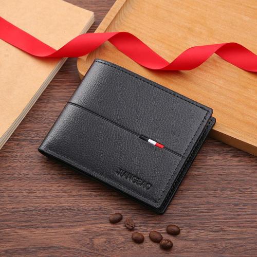 New hot selling men's wallet horizontal credit card holder leisure short multi-card slot wallet man