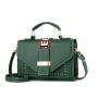 Summer Woman Monogrammed Plain Color PU Woven Straw Handbags