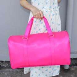 Keymay RTS Stock 11 Colors Large Capacity Waterproof Nylon Handbag Women Weekender Travel Bag Travel Duffle Bag Duffel Bag