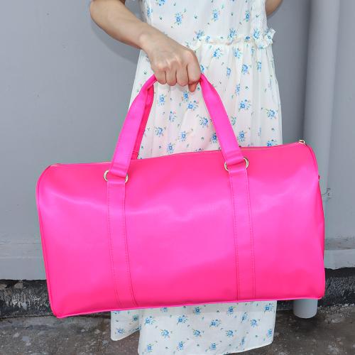 Keymay RTS Stock 11 Colors Large Capacity Waterproof Nylon Handbag Women Weekender Travel Bag Travel Duffle Bag Duffel Bag