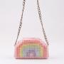 Custom Mini Pearl Rainbow Headset Chain Bag 2023 New Diy Beaded Hand Bag Fashion Pearl Messenger Bag