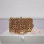 New arrival handmade beading woven pearls handbag crossbody women's bag banquet bag shiny formal dress evening bagsfor women