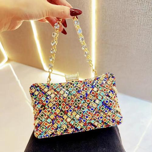 New arrival rhinestone purse bride wedding party ladies handbags shiny crystal clutch diamond evening bag for woman