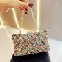 New arrival rhinestone purse bride wedding party ladies handbags shiny crystal clutch diamond evening bag for woman