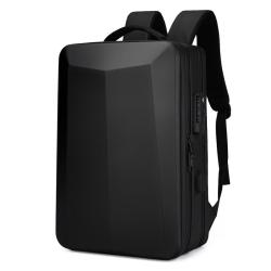 Custom Large Capacity Hard Shell Backpack ABS Waterproof USB Trendy Laptop Bag for Competition Features a Backshoulder Design