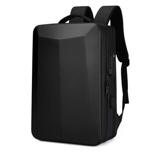 Custom Large Capacity Hard Shell Backpack ABS Waterproof USB Trendy Laptop Bag for Competition Features a Backshoulder Design