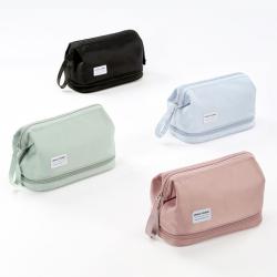 Gelory Multifunction Toiletries Storage Cosmetic Bag Custom Waterproof Large Capacity Double Layer Travel Portable Makeup Bag