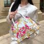 2024 newest fashion handbag for women color full cartoon printing designer bag for young girls shoulder female bag factory 32 cm