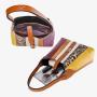Susen Chrisbella Zebra stripes pu leather shoulder bags Color matching shoulder tote bag custom women's tote hobo bags