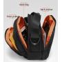HR064 Men Mini Waist Sports Chest Bag New Fashion Single Polyester Shoulder Crossbody Bag Youth Boy Daily Pairing Phone Handbag