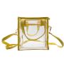 Custom pvc jelly tote bag candy handbag women fashion trends transparent PVC leather crossbody cosmetic handbags