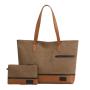 Newest Selling Large Canvas Women Waterproof Work Briefcase Computer Bag Tote Bag