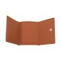 Genuine Leather Small Wallets RFID Blocking Card Holder Ladies Mini Trifold Purse with Coin Pocket
