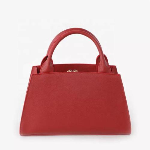New Designer High Quality Saffiano Leather Classic Woman Handbag Luxury Genuine Leather Customized Logo Ladies Hand Bags