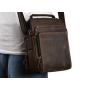 Leather Messenger Bag for Men Retro Man Purse Crossbody Satchel Shoulder Bags for Work Business