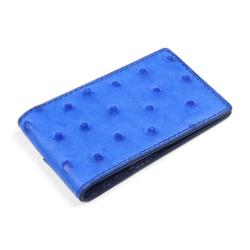 Luxury Designer Exotic Genuine Ostrich Skin Bifold Credit Card Holder Handmade Mini Card Package Business Small Card Wallet